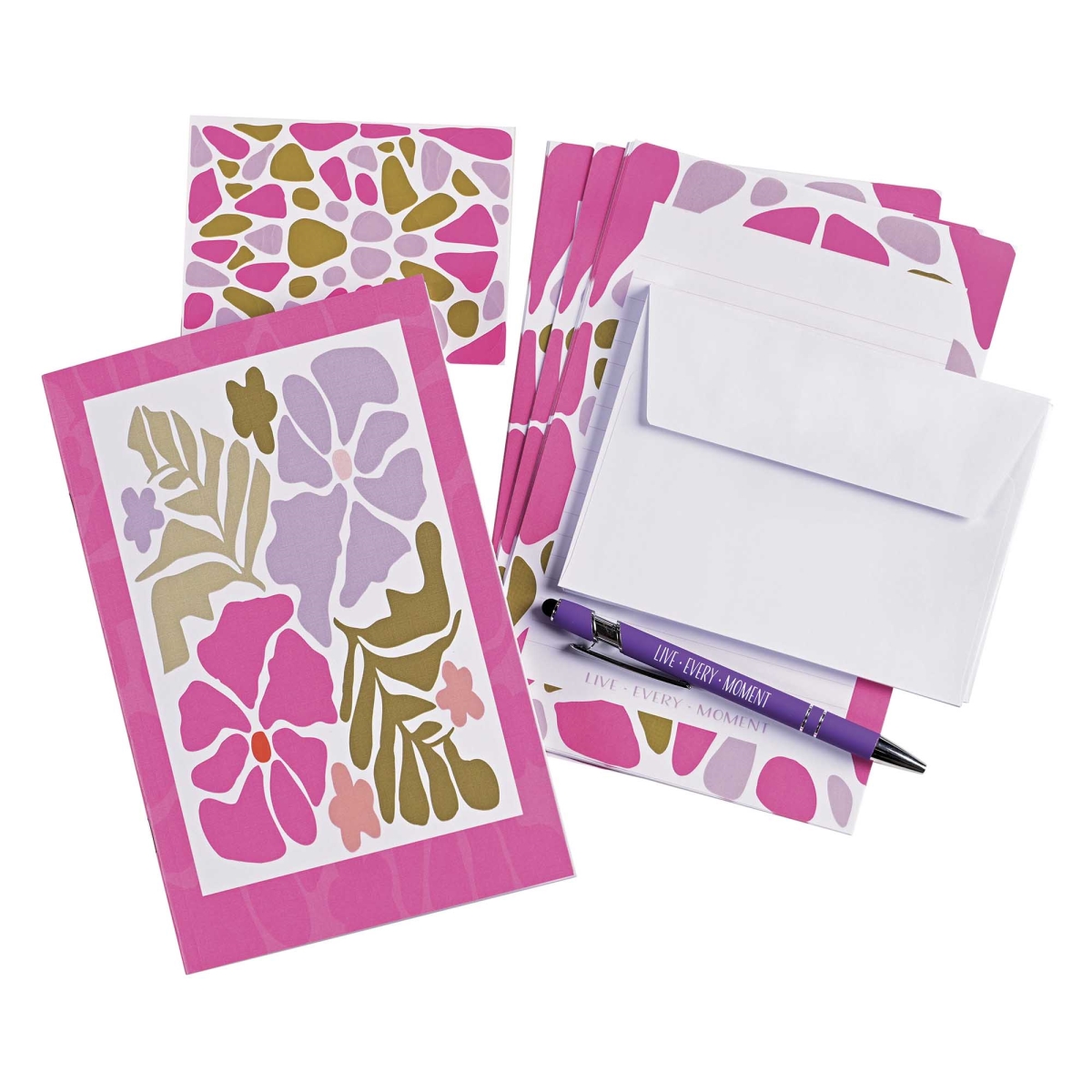 JSPACK-12 Journal Stationery Set Live Every Moment