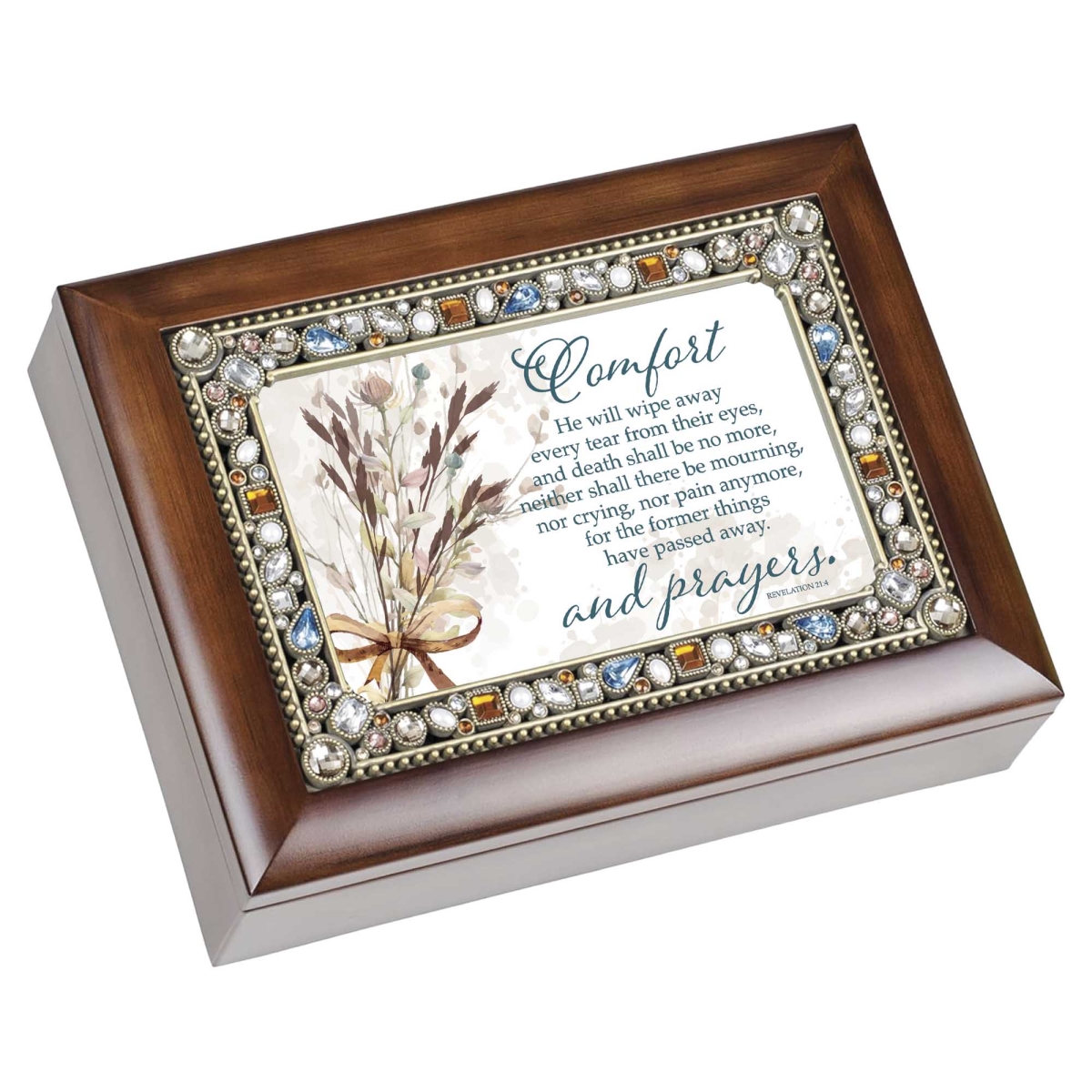 JM559SWG Music Box Comfort And Prayers Rev. 21:4