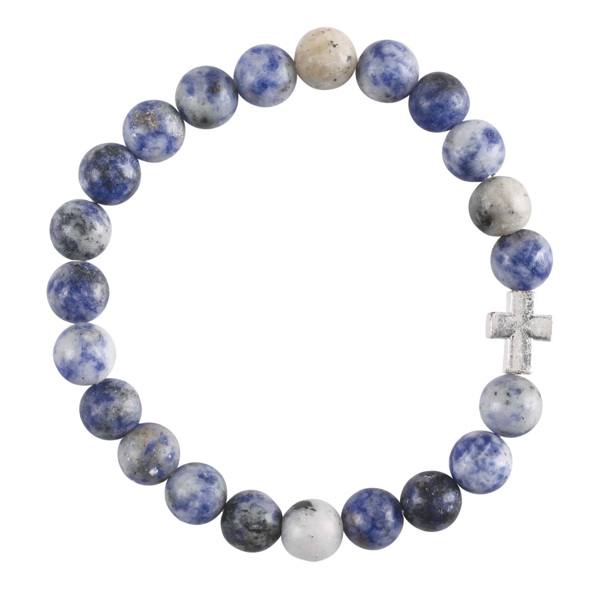 Picture of Dicksons 35-8106T Bracelet Sodalite Brazilian Stone Cross