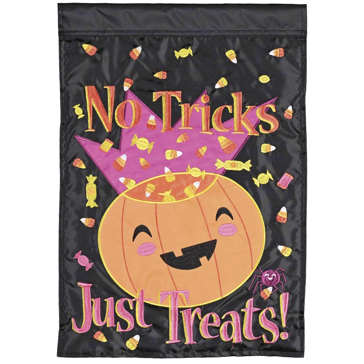 M012122 Gardenflag No Tricks Just Treats Lantern