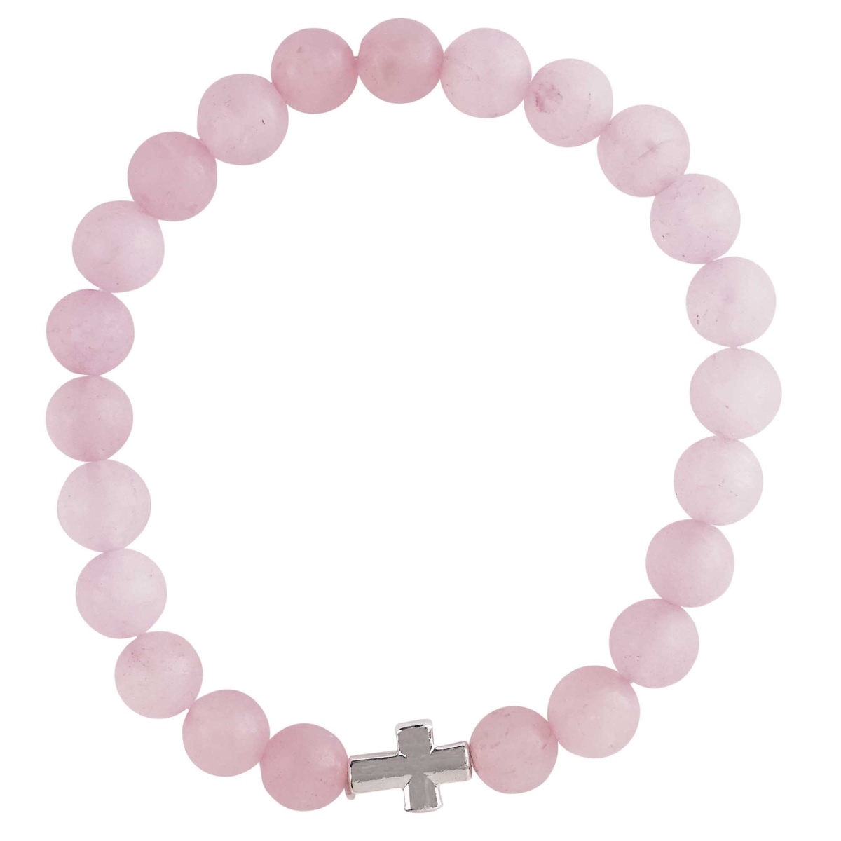 35-8103T Bracelet Red Quartz Stone With Cross