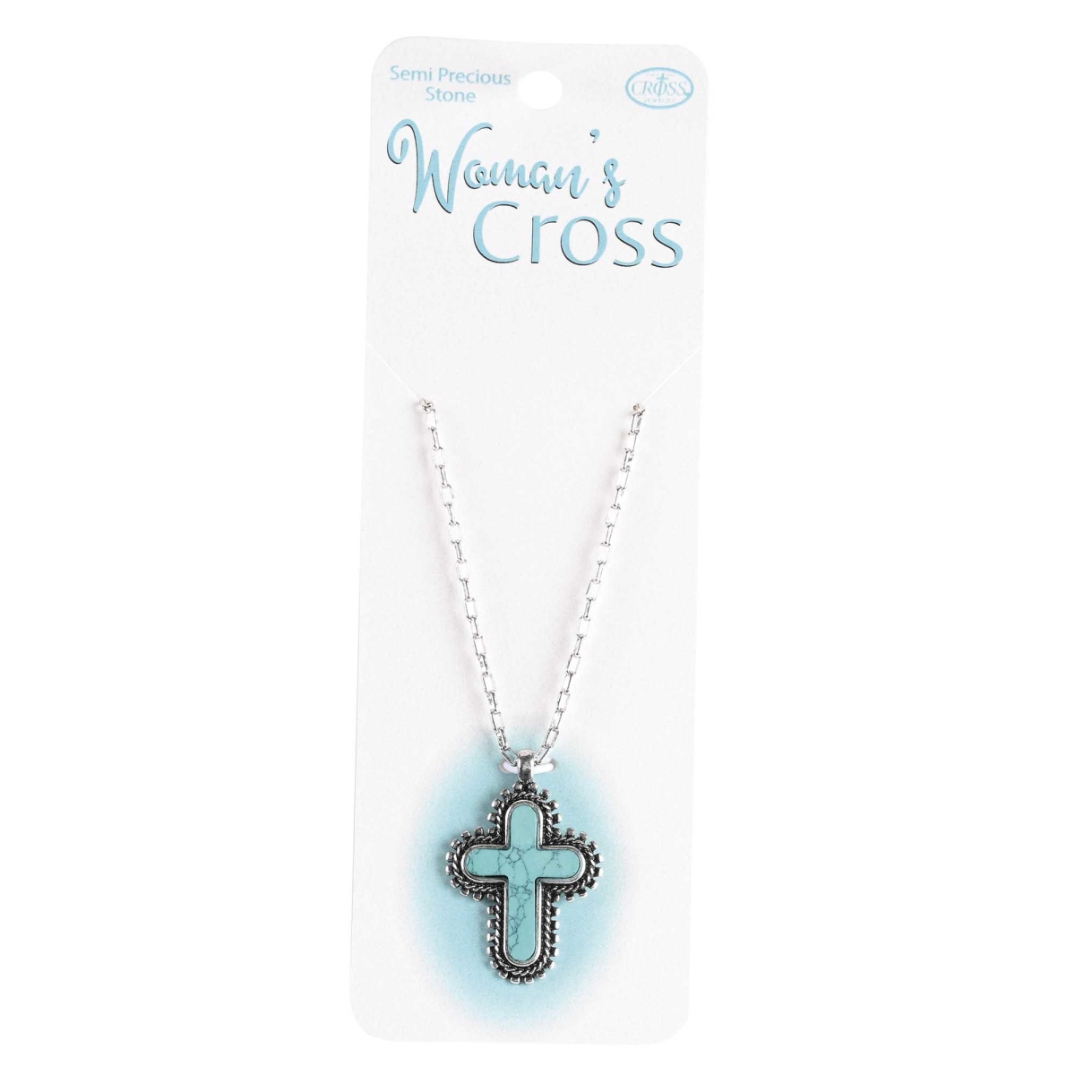 Picture of Dicksons 35-8617 Necklace Turquoise Bead Petal Cross 18L