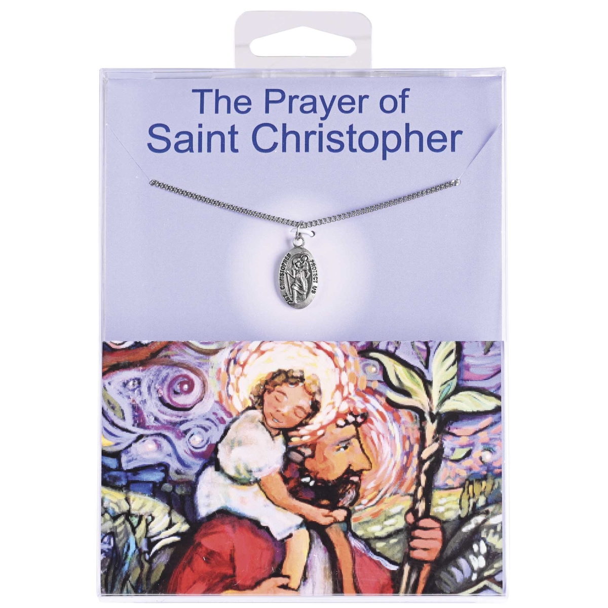 35-8237 Necklace St Christopher Medal 18L