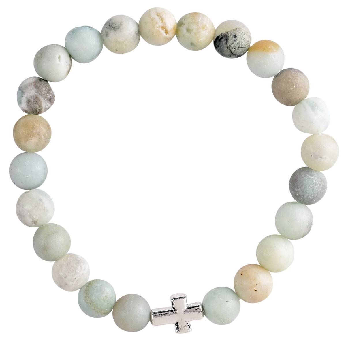 Picture of Dicksons 35-8101T Bracelet Amazonite Stone With Cross