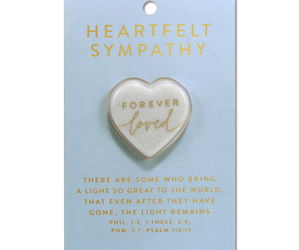 40956 Heart Stone Card Heartfelt Sympathy