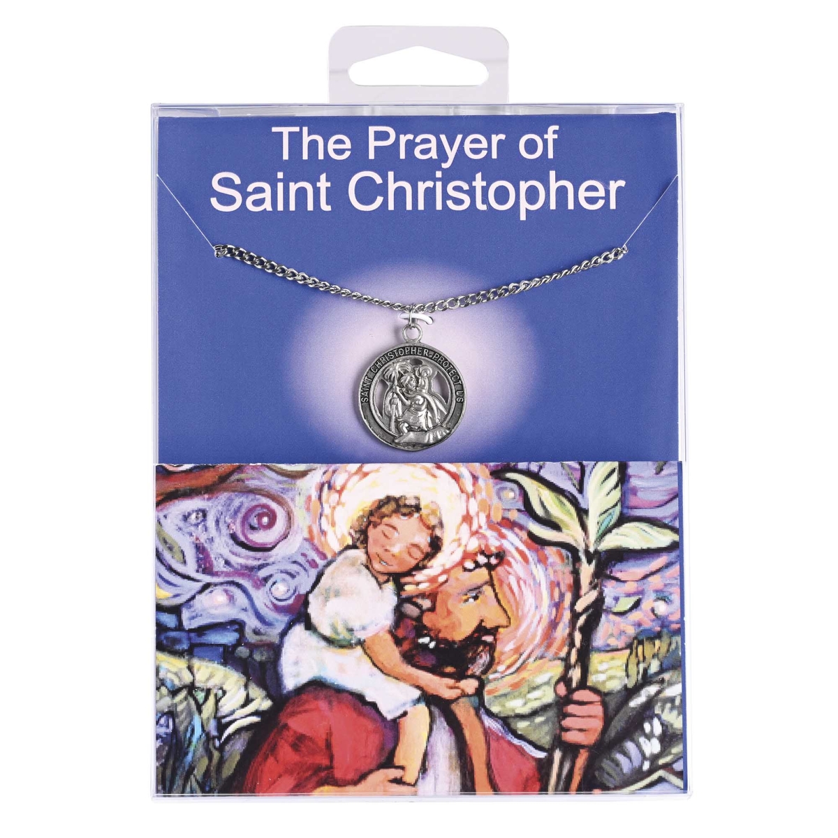 35-8236 Necklace St Christopher Medal 24Inch