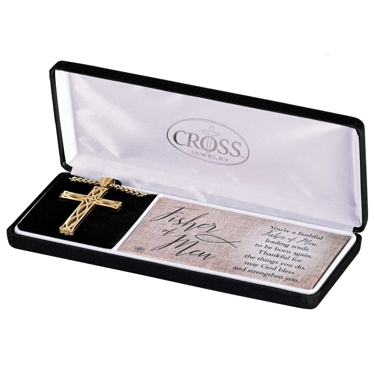 Picture of Dicksons 32-6811 Necklace Fisher Of Men Cross 24L