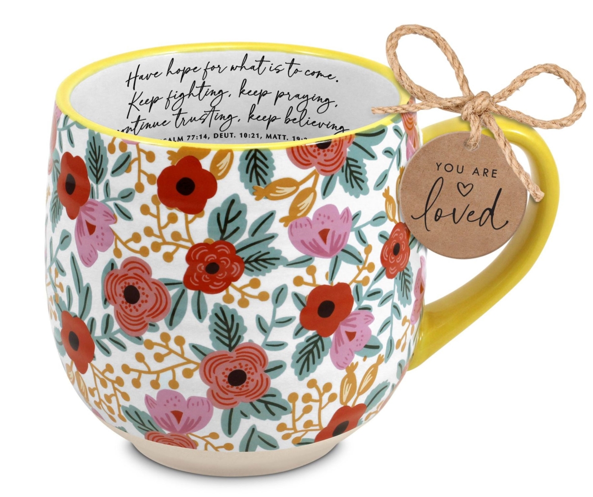 Picture of Dicksons 18556 Coffeecup Blooming Joy Have Hope