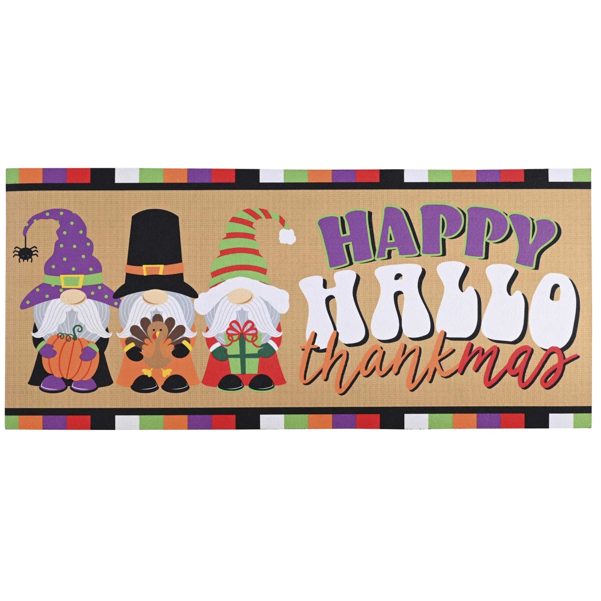 DM012123 Doormat Insert Holiday Hallo-Thankmas