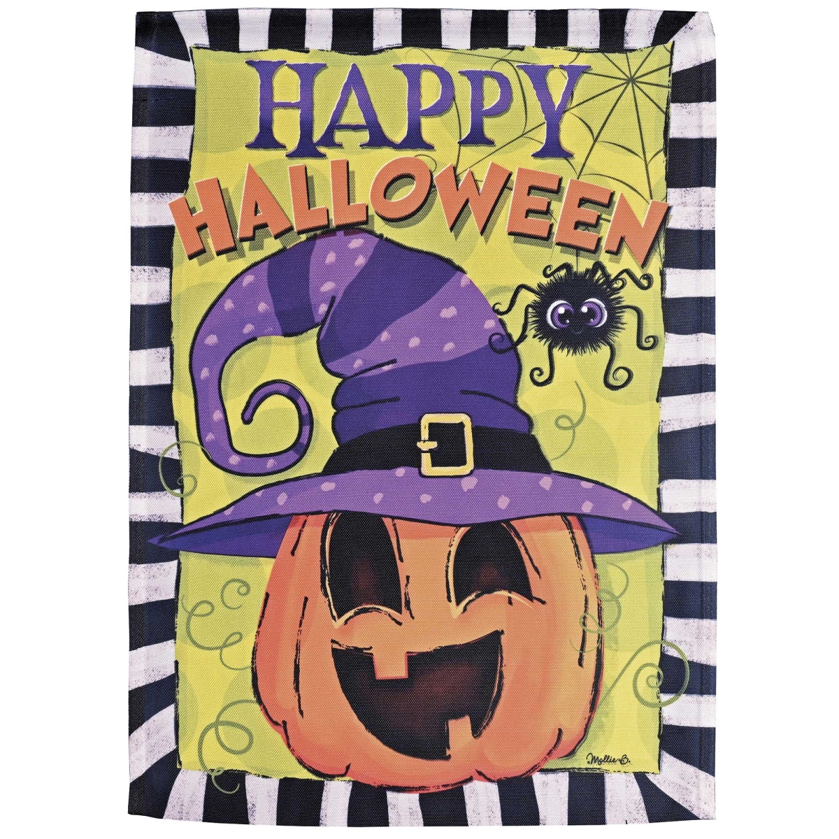 M080333 Garden Flag Happy Halloween Jack Lantern