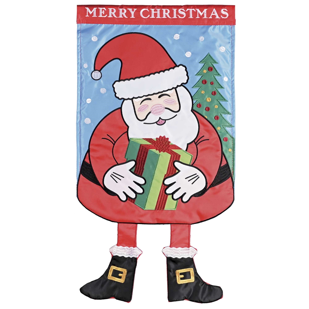M012159 Crazy Leg Santa Merry Christmas