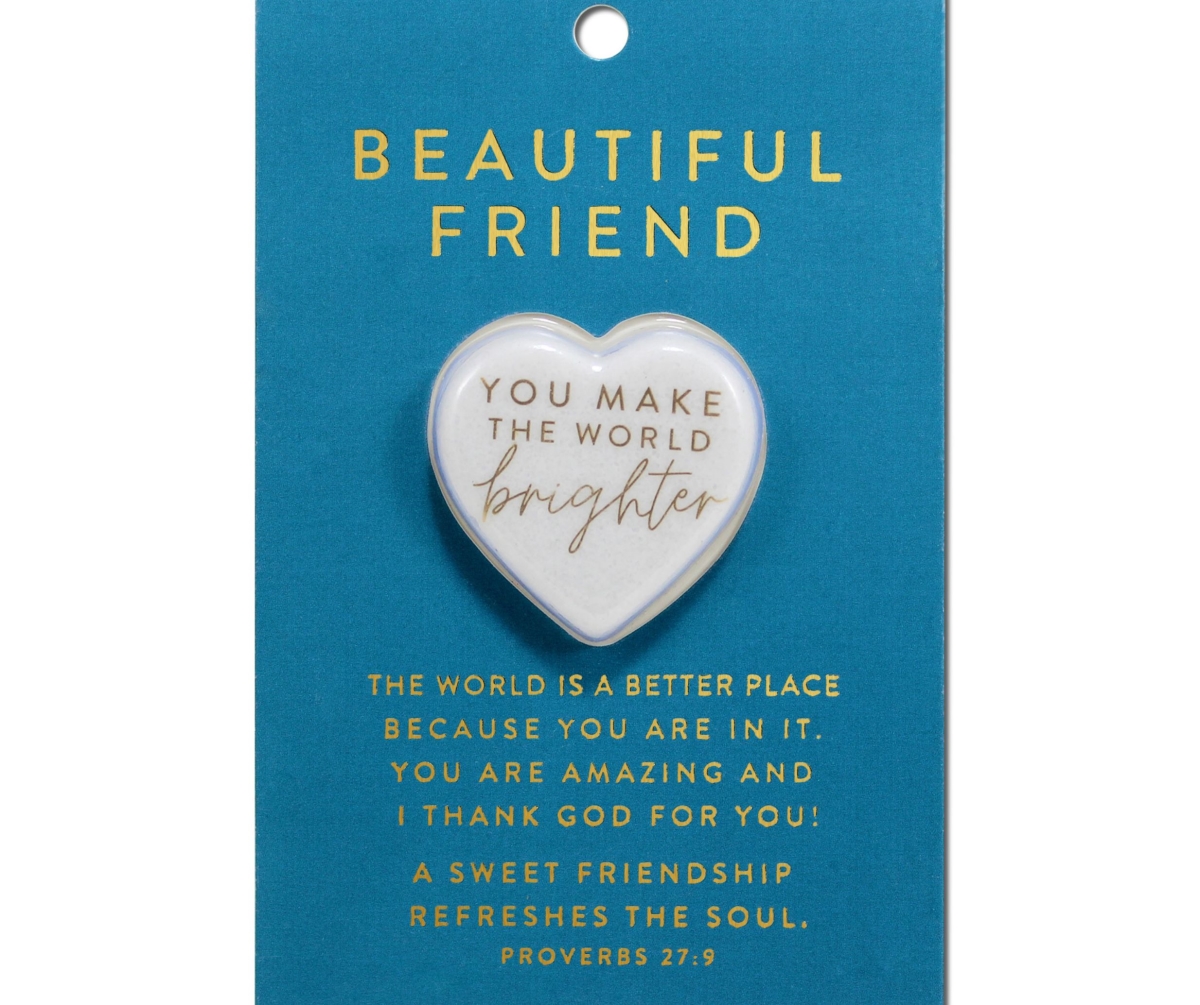 40951 Heart Stone Card Beautiful Friend