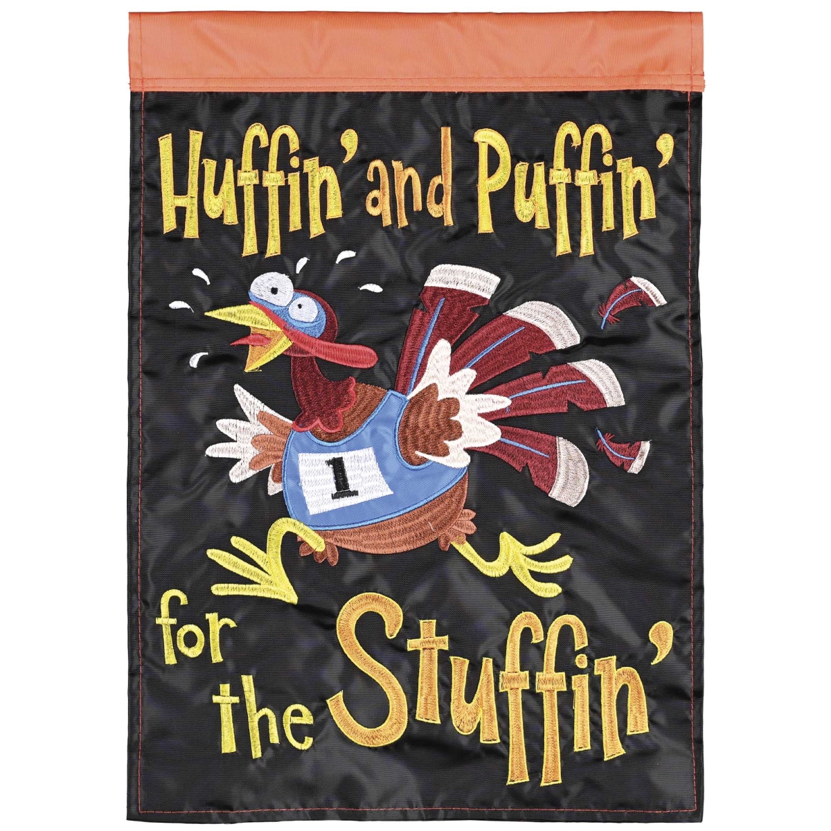 M012131 Garden Flag Huffin Puffin Turkey Stuffin