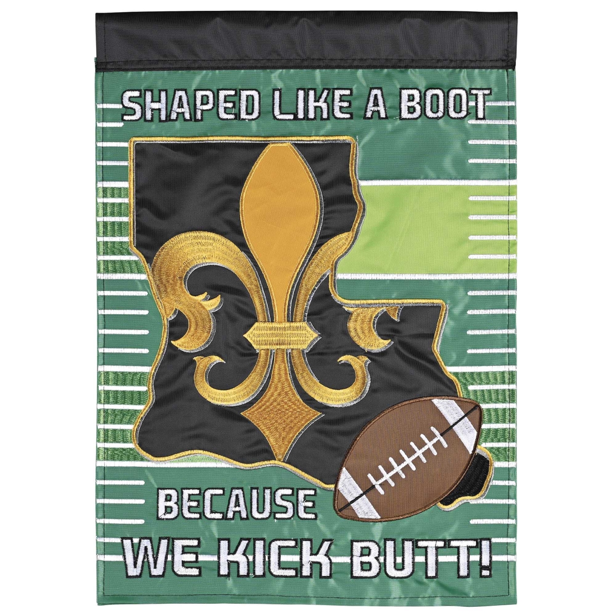 M012160 Garden Flag LA Football FleurDeLis