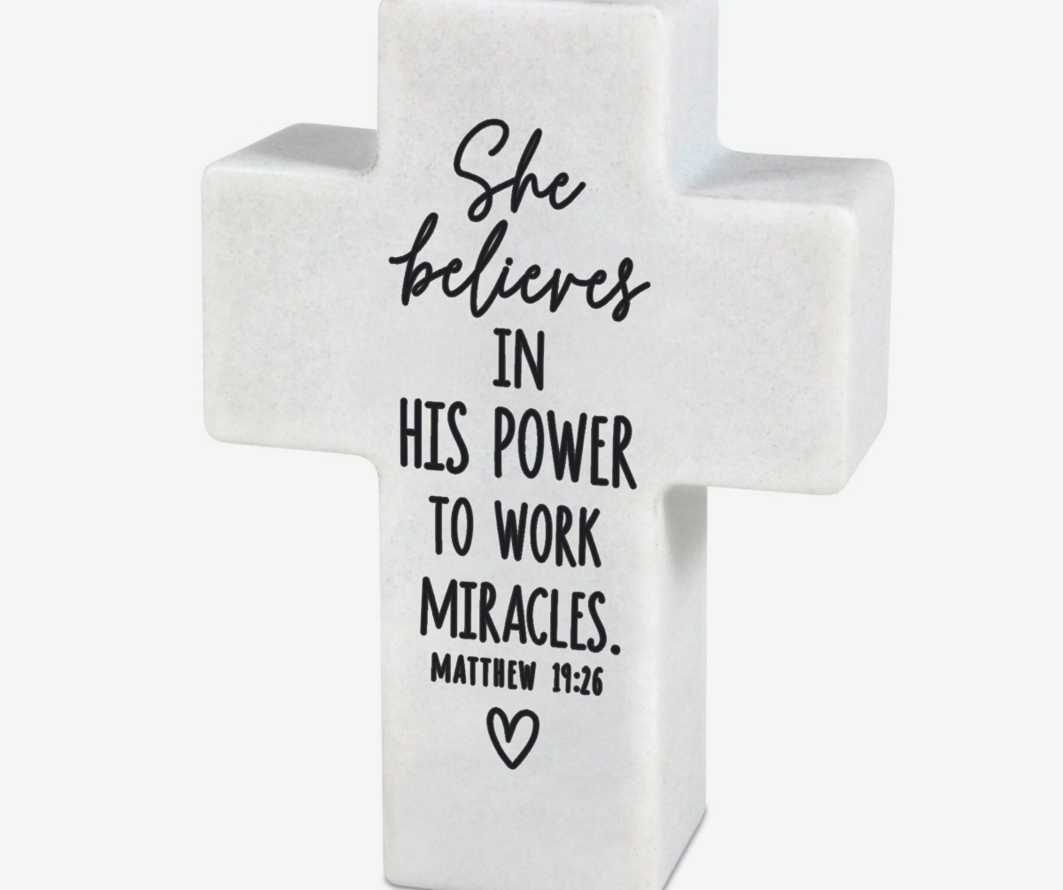 11251 Mini Inspire Cross She Believes Miracle