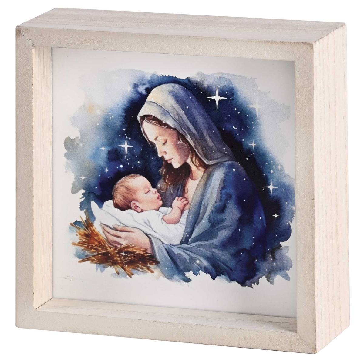 CHTTP6-3 Tabletop 2 Sided Mary Child Nativity