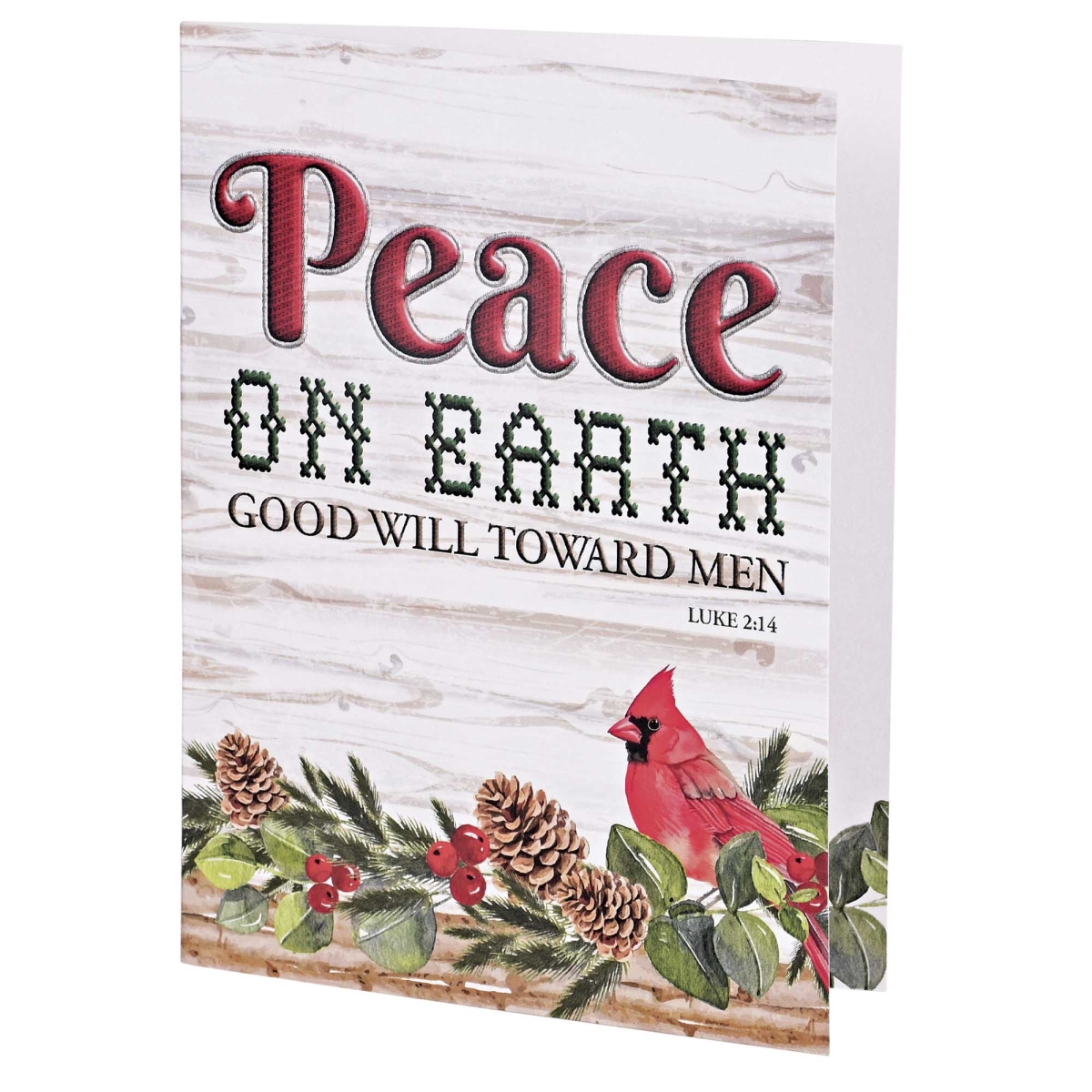 CHCDSET1 Christmas Card Peace On Earth Cardinal