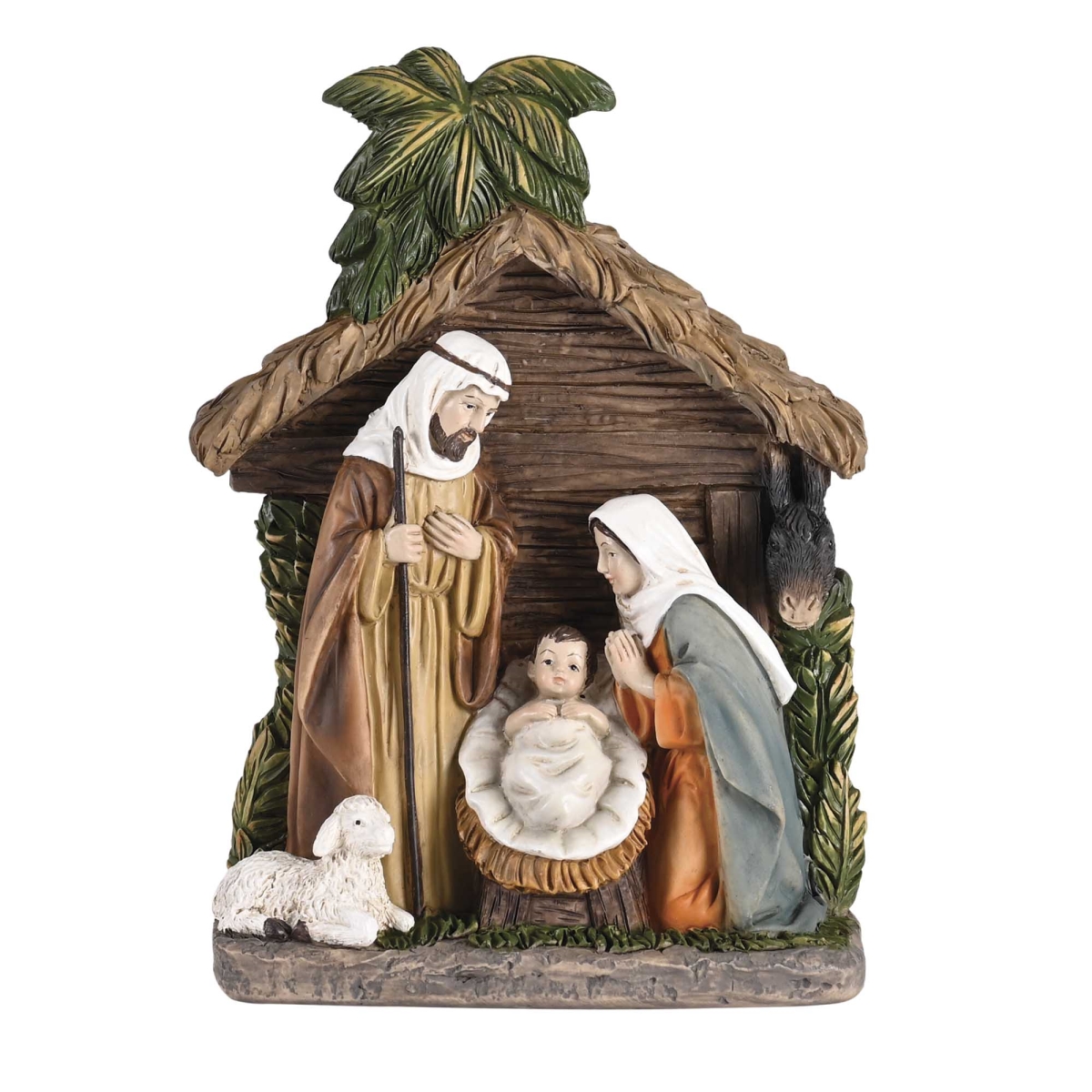 CHFIGR-319 Nativity 1 Piece 6H Holy Family Lamb
