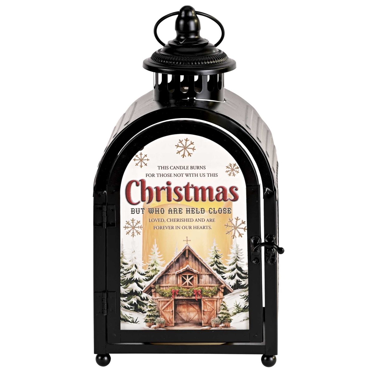 CHLTN-101BK Christmas Lantern Those Not With Us 5.5H