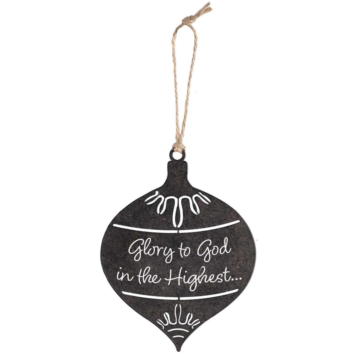 CHORNM-11 Ornament Glory To God Black Bulb Metal