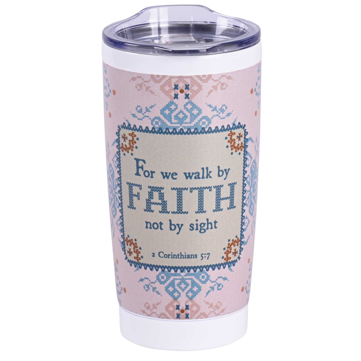 Picture of Dicksons SSTUMW-198 Tumbler We Walk By Faith Not By 20 Oz