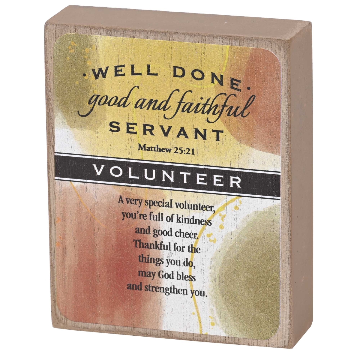 TPLK34-356 Tabletop Plaque Special Volunteer 3x4