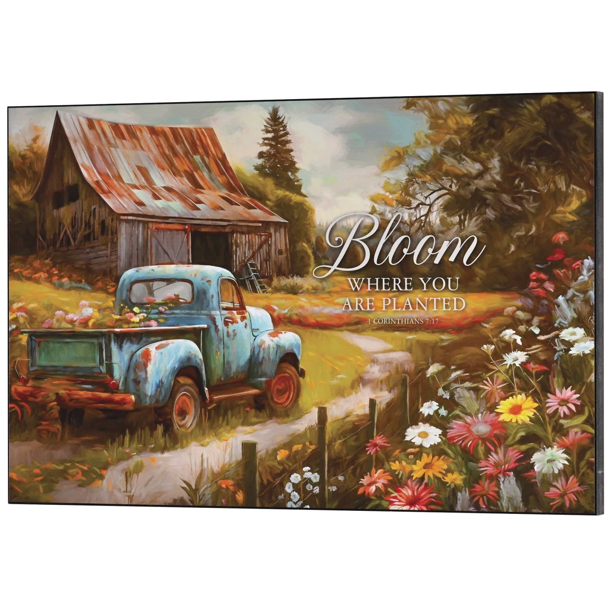 PLK2013-454 Wall Plaque Bloom Where You Are Planted