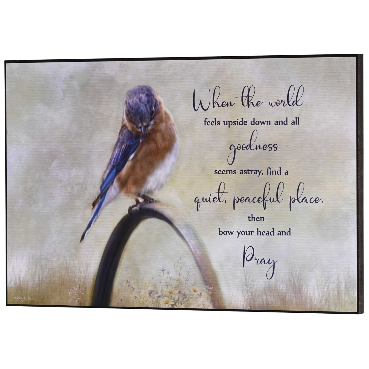 PLK1812-468 Wall Plaque When The World Feels Upside