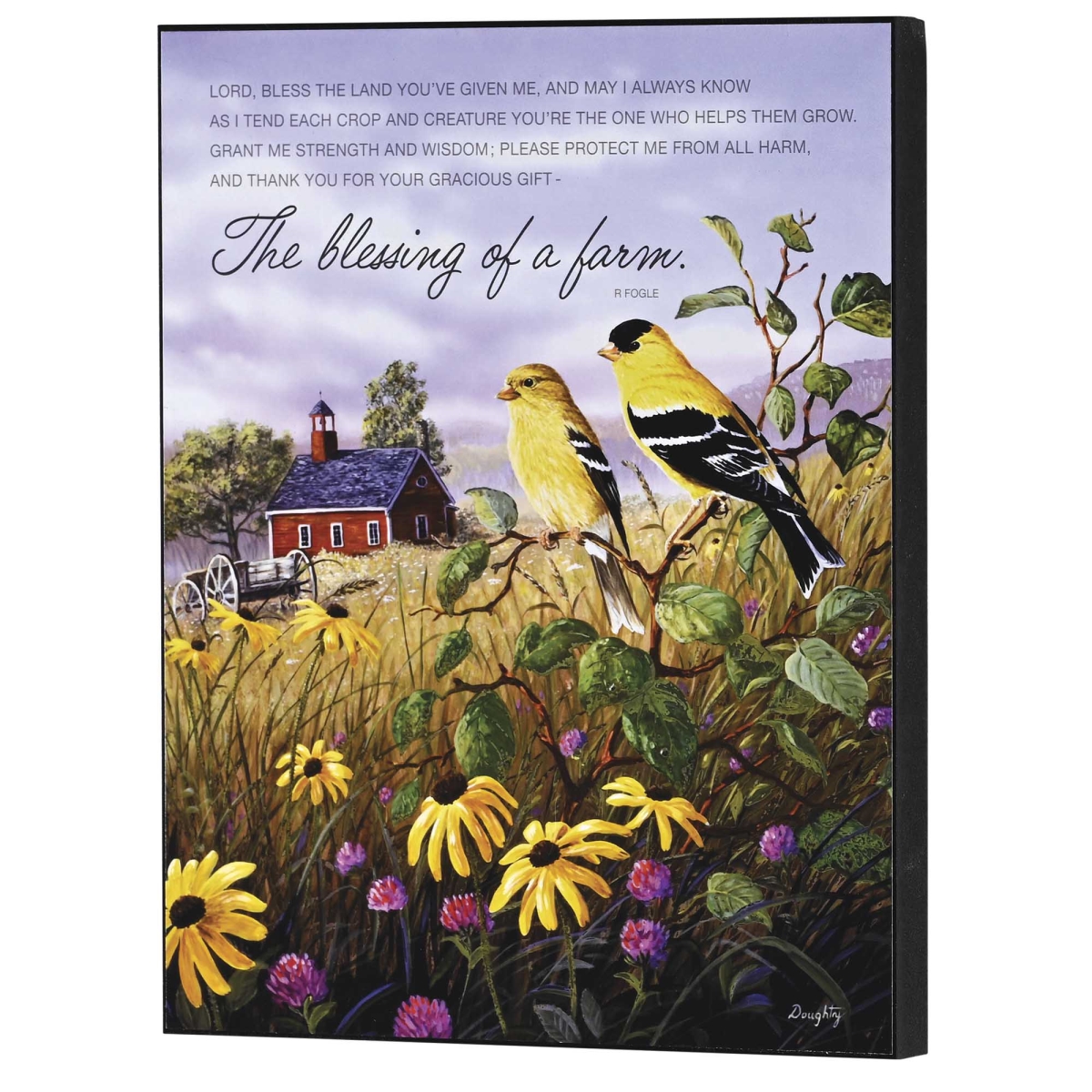 PLK810-456 Wall Plaque Farmers Prayer