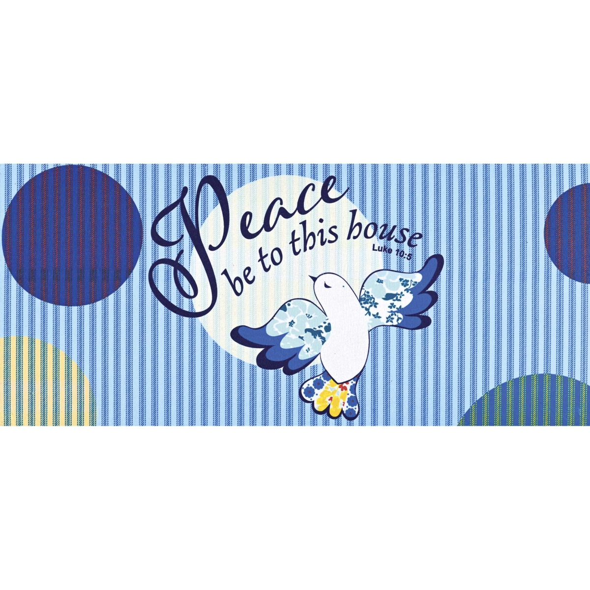 DMI-2164 Doormat Insert Peace Be To His House