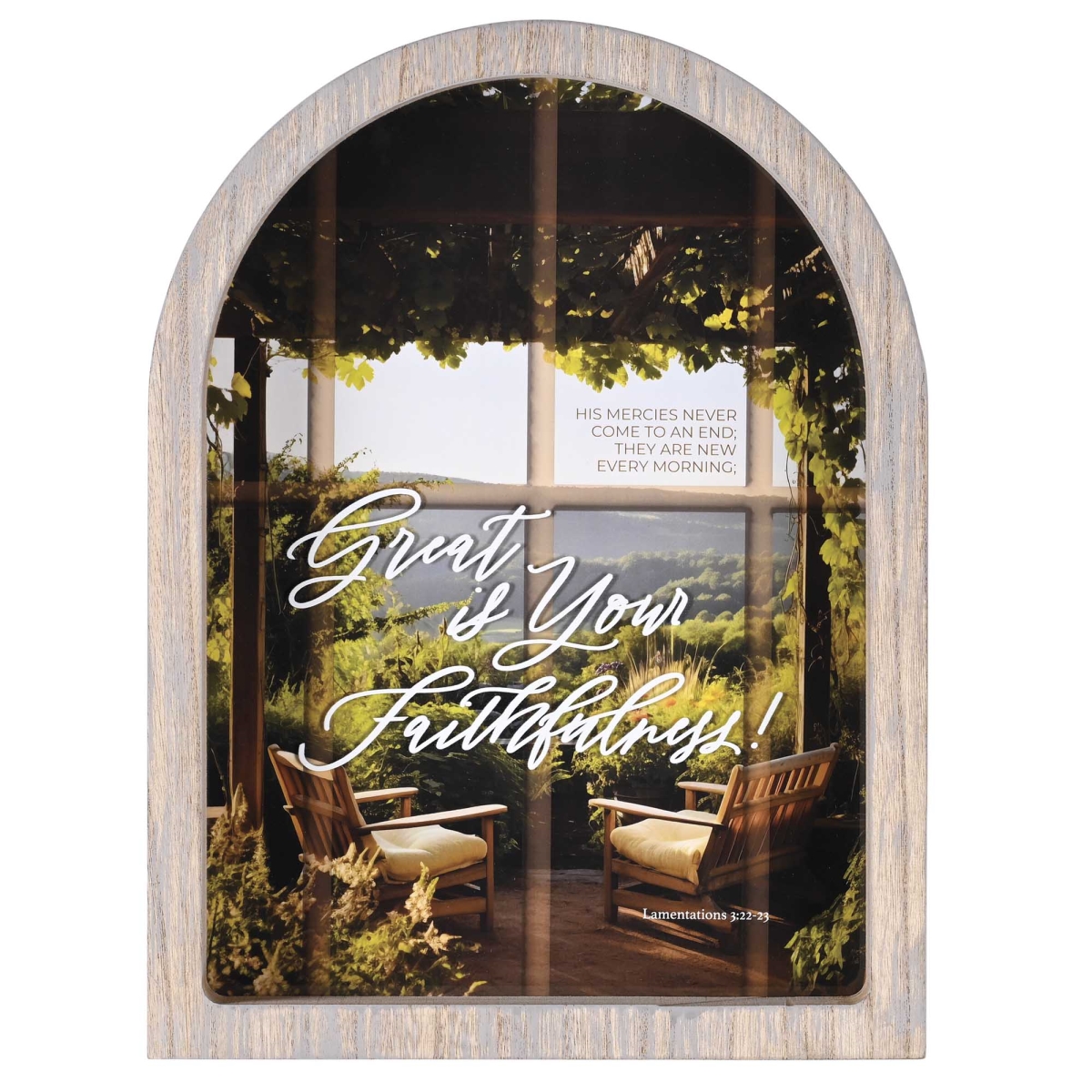 FRMA102 Framed Arch His Mercies Never Come 11X15
