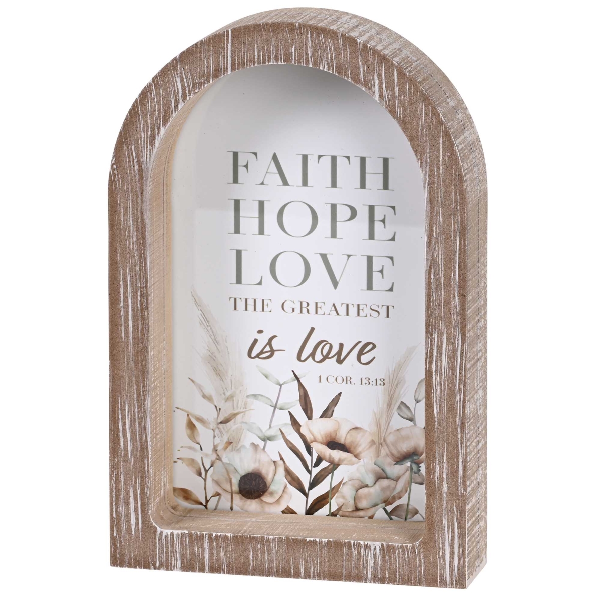 FRMA39 Framed Arch Faith Hope Love 7X11
