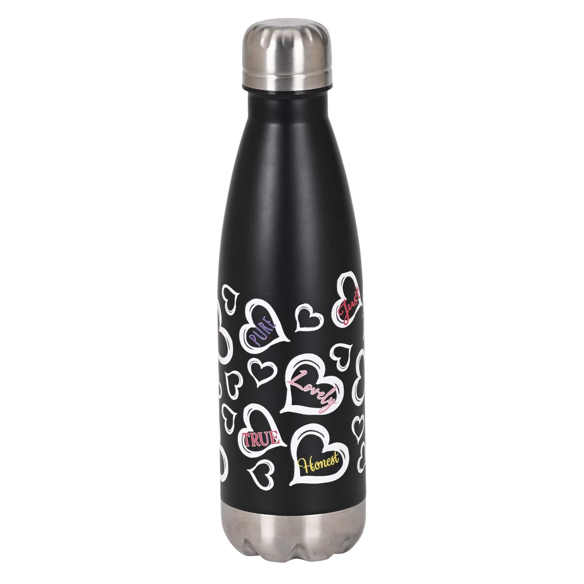 SSWBBLK-25 Water Bottle Hearts Think Of These 17 Oz