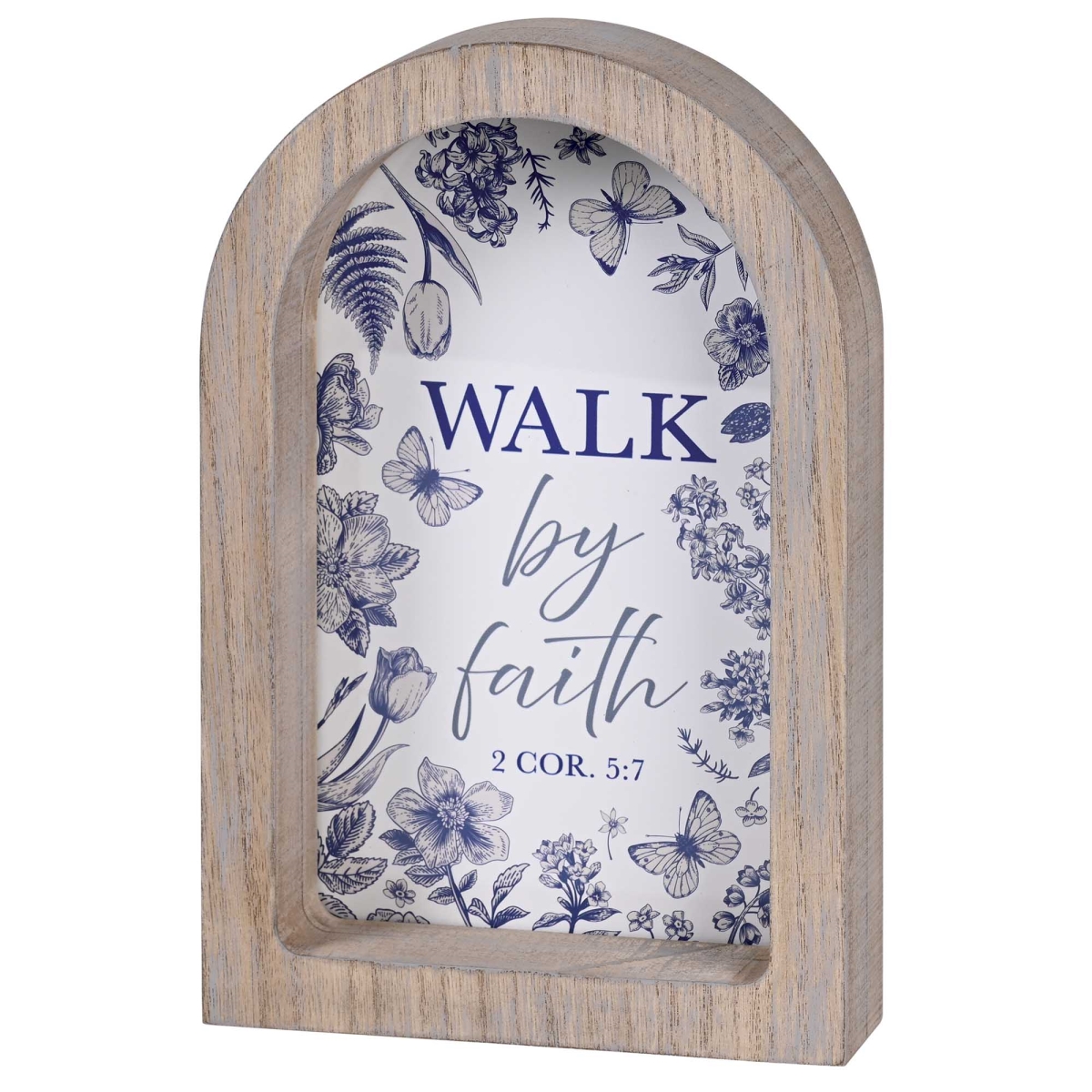FRMA38 Framed Arch Walk By Faith 7X11