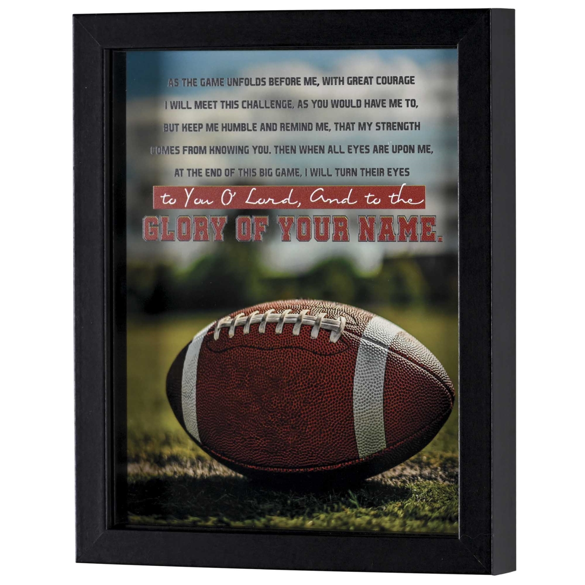 FRMWDBL-810-123 Framed Art Football As The Game
