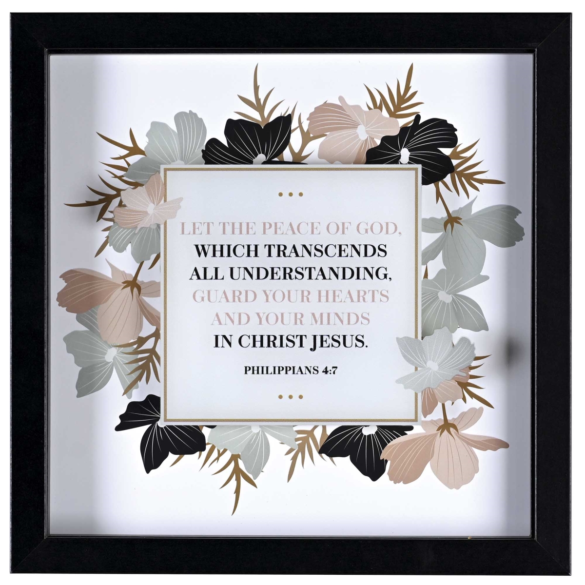 FRMWDBL-1010-16 Framed Wall Art Let The Peace Of God