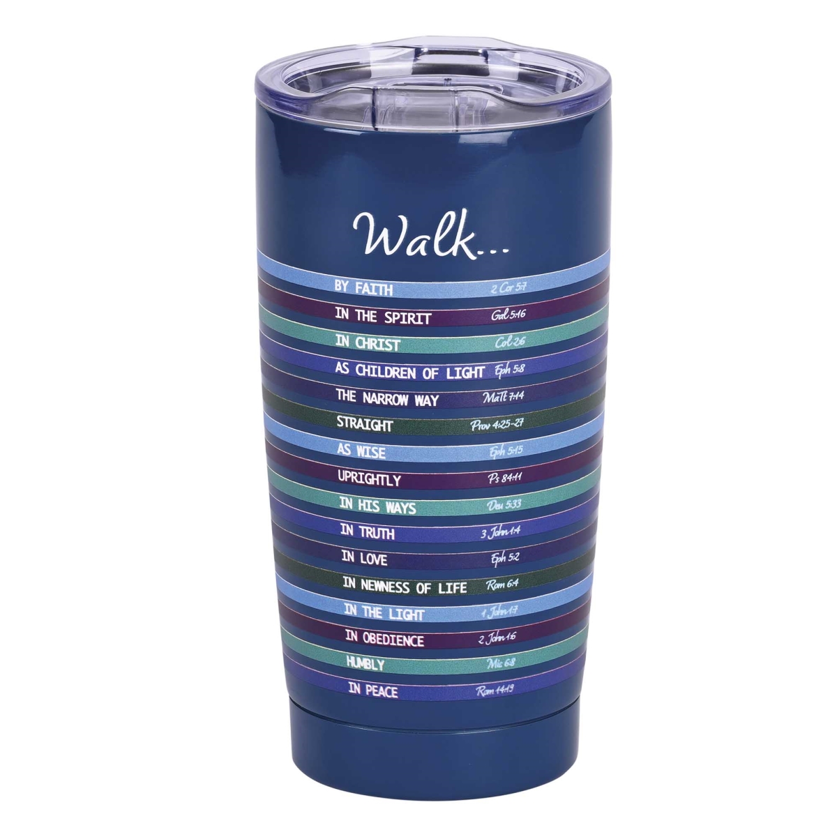Picture of Dicksons SSTUMN-110 Tumbler Walk In Scriptures 20 Oz