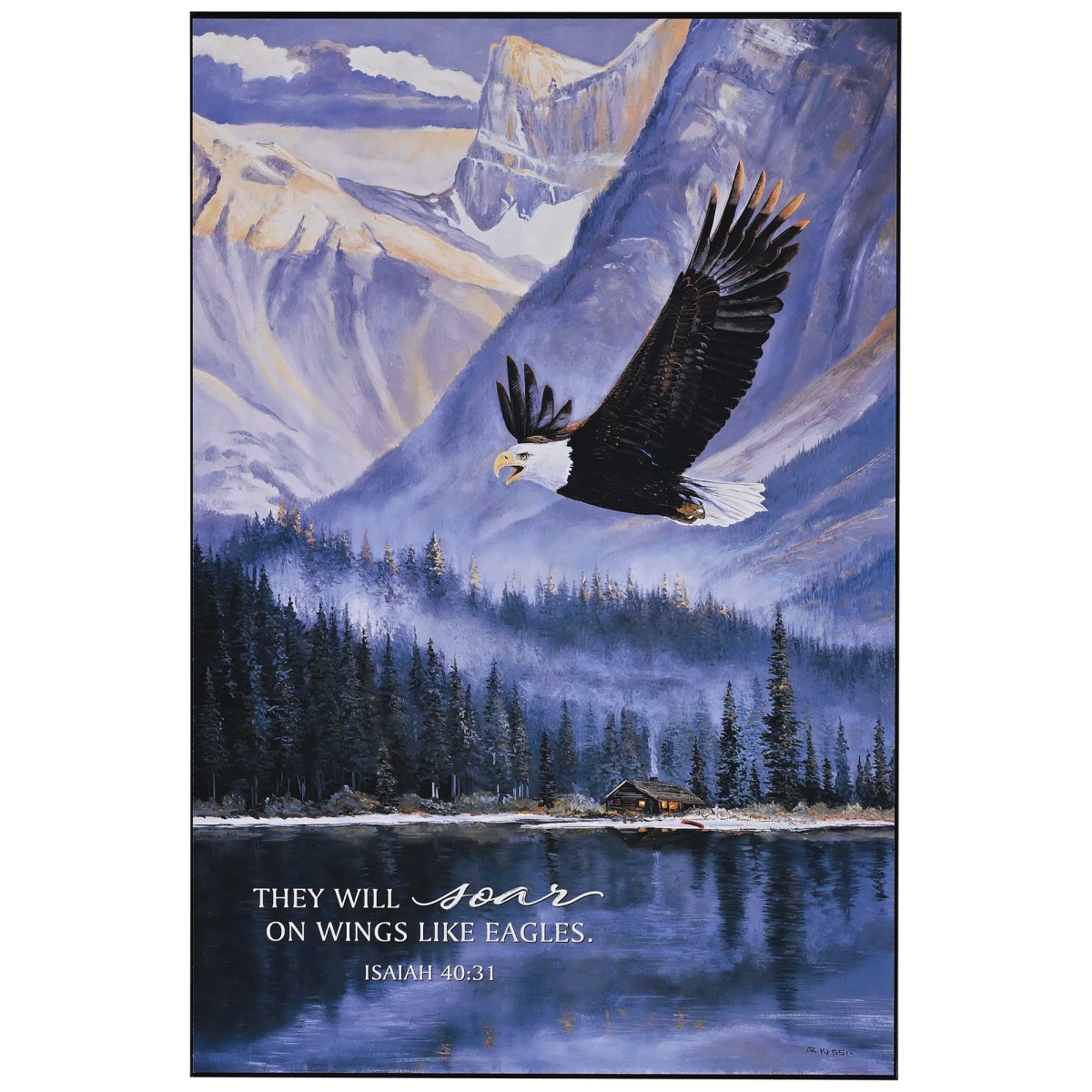 PLK1218-458 Wall Plaque They Will Soar