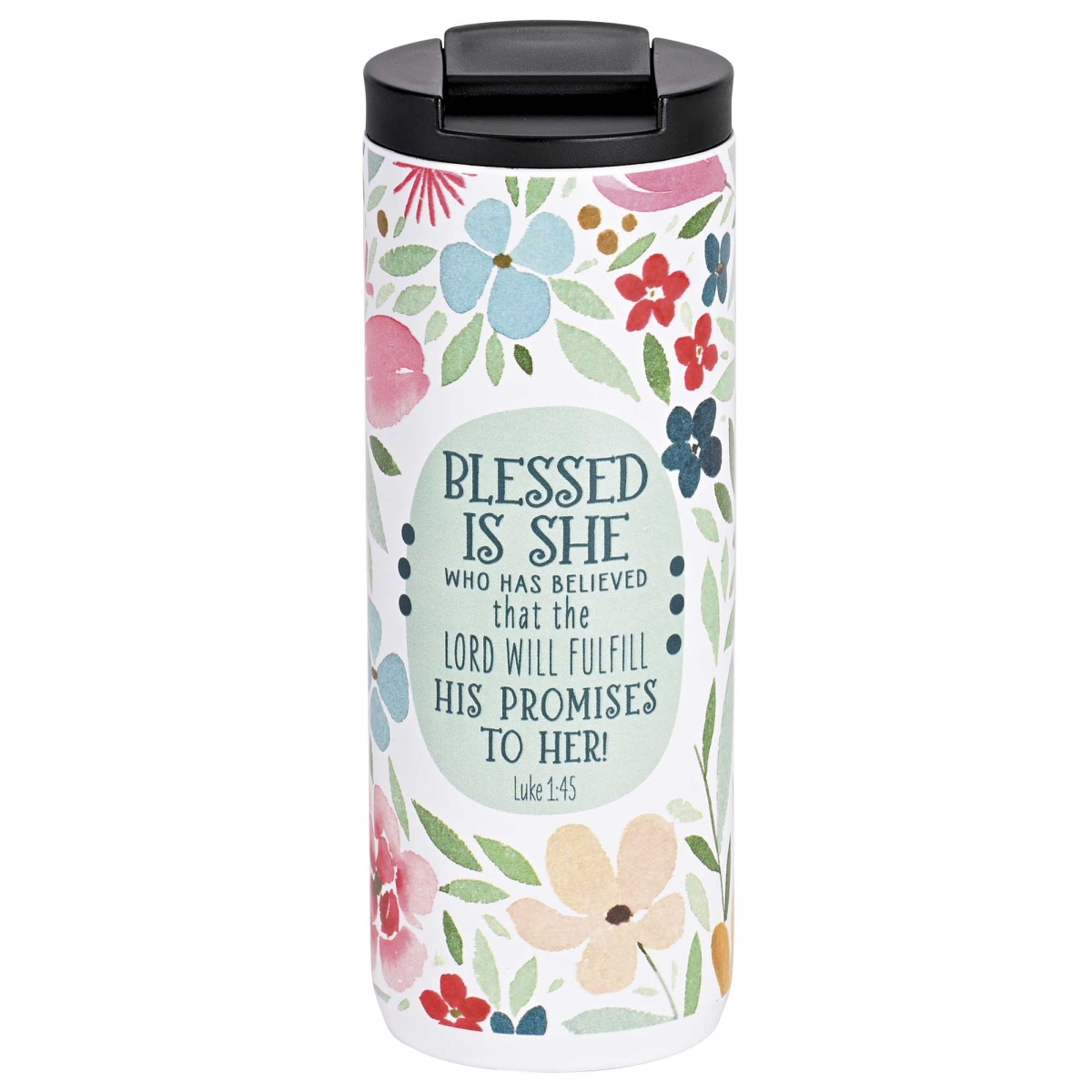 Picture of Dicksons TUMW5 Tumbler Blessed Is She Luke 1:45 20 Oz