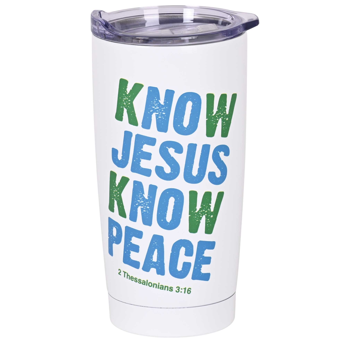 SSTUMW-187 Tumbler Know Jesus Know Peace 20 Oz