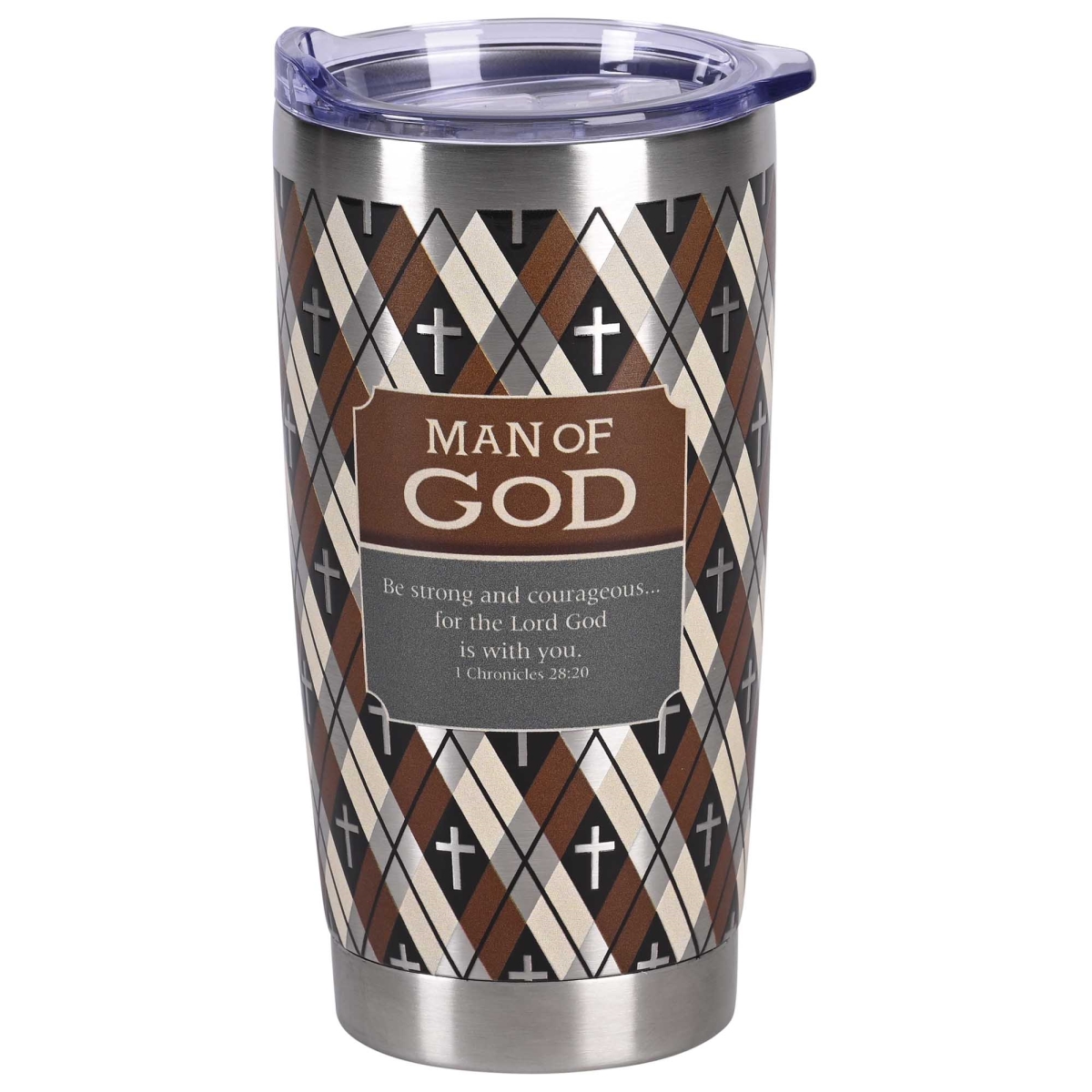 Picture of Dicksons SSTUMSS-17 Tumbler Man Of God 1 Chron. 28:20 20 Oz