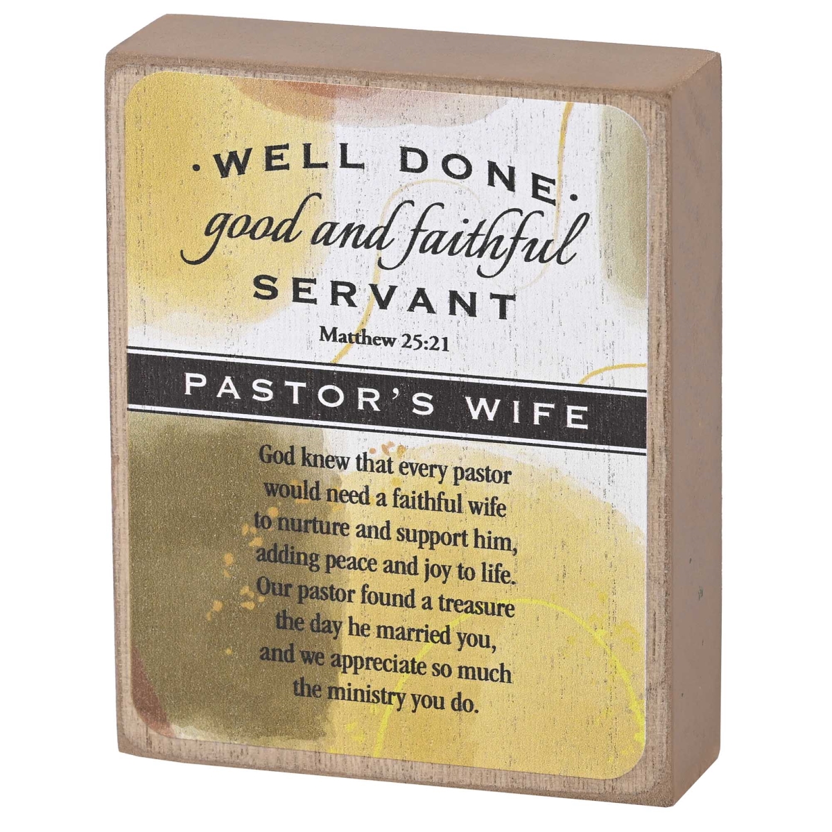 TPLK34-355 Tabletop Plaque A Pastors Wife 3X4