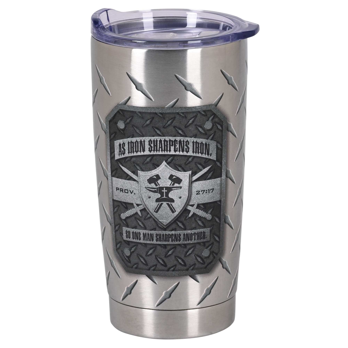 Picture of Dicksons SSTUMSS-12 Tumbler As Iron Sharpens Iron 20 Oz