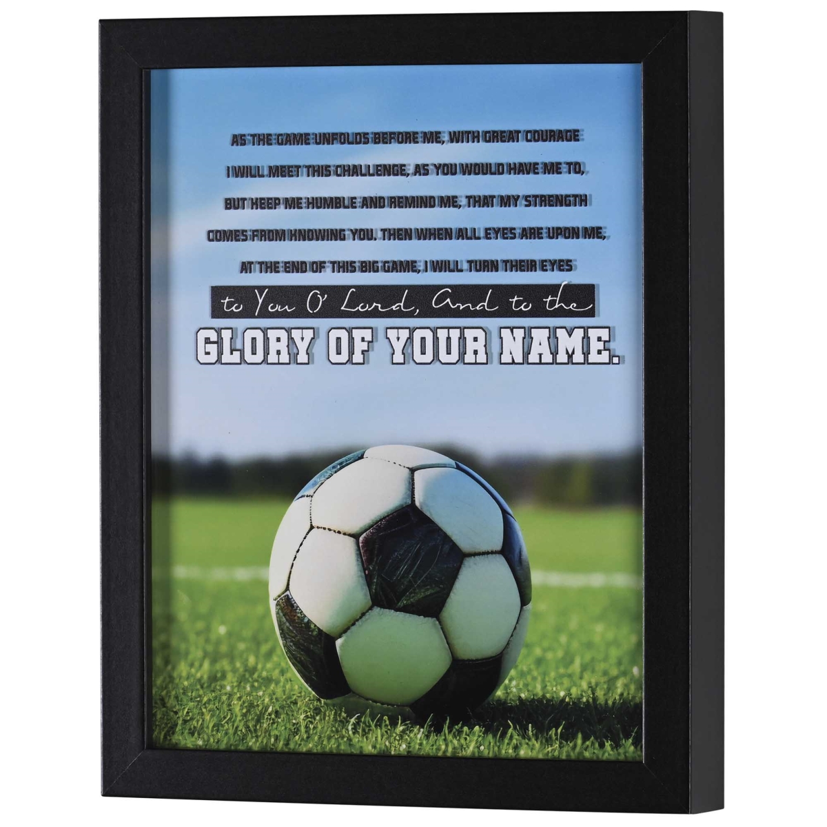 FRMWDBL-810-124 Framed Art Soccer As The Game