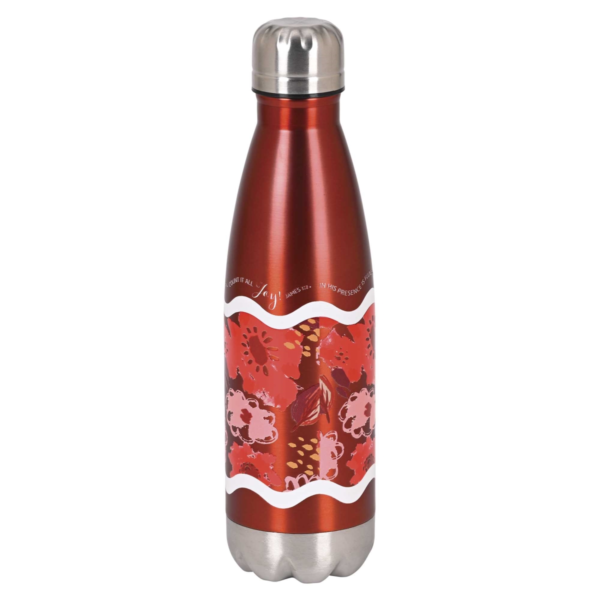 SSWBR-24 Water Bottle Joy Psalm 16:11 James 1:2