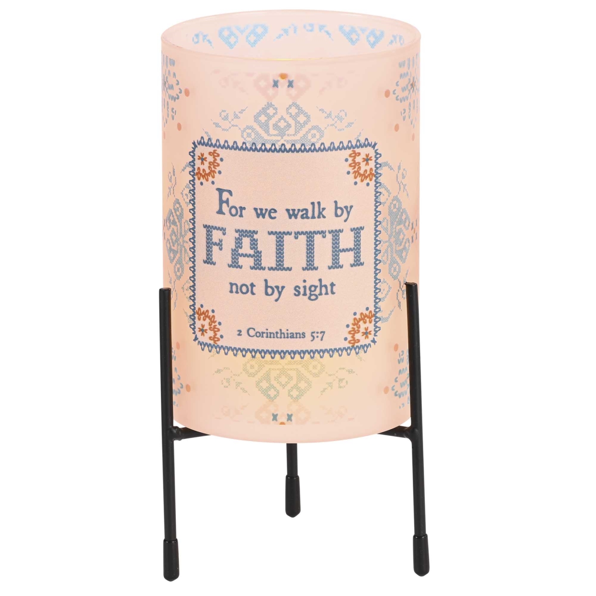 DHGC1PK Hurricane Candleholder Blush For We Walk