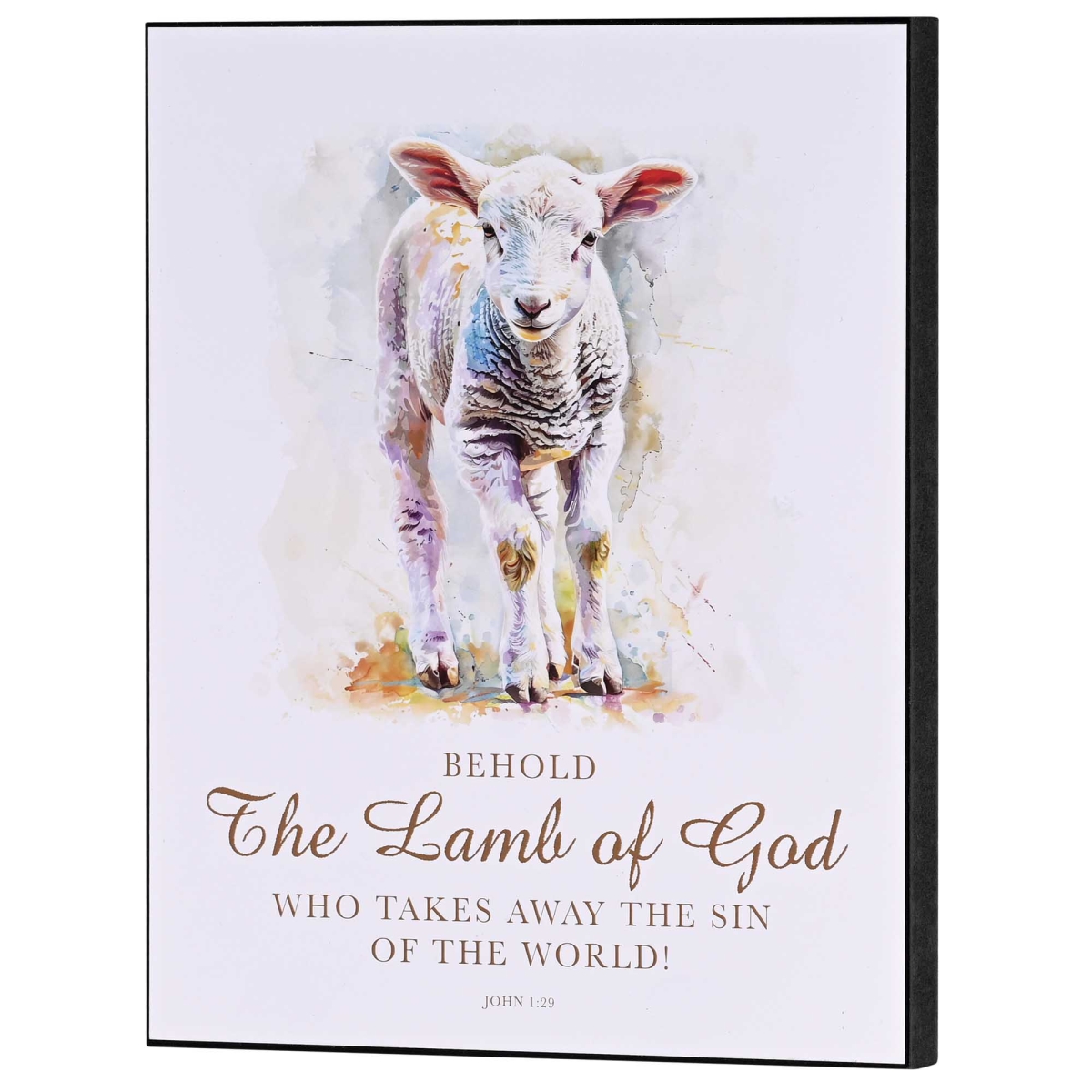 PLK810-464 Wall Plaque Behold The Lamb Of God