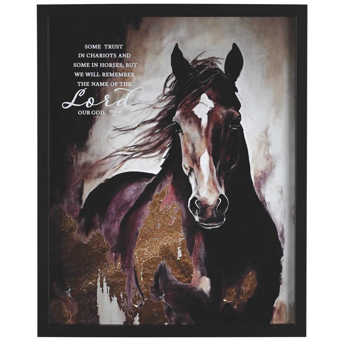 FRMWDBL-1620-5 Framed Wall Art Some Trust In Chariots