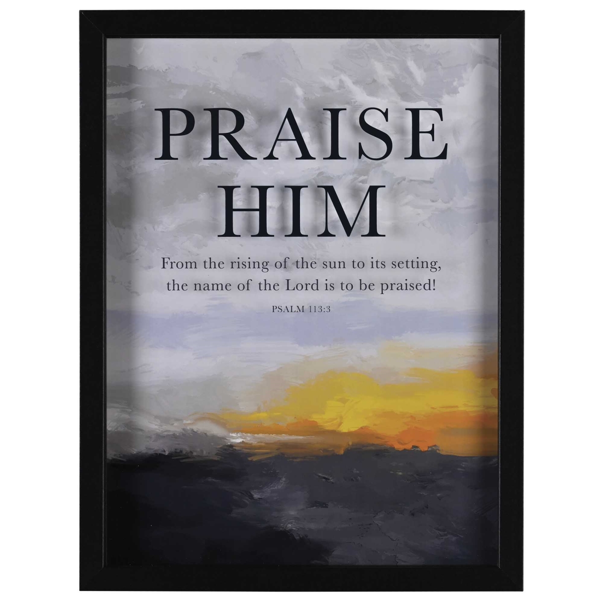 FRMWDBL-1216-7 Framed Wall Art Praise Him From The