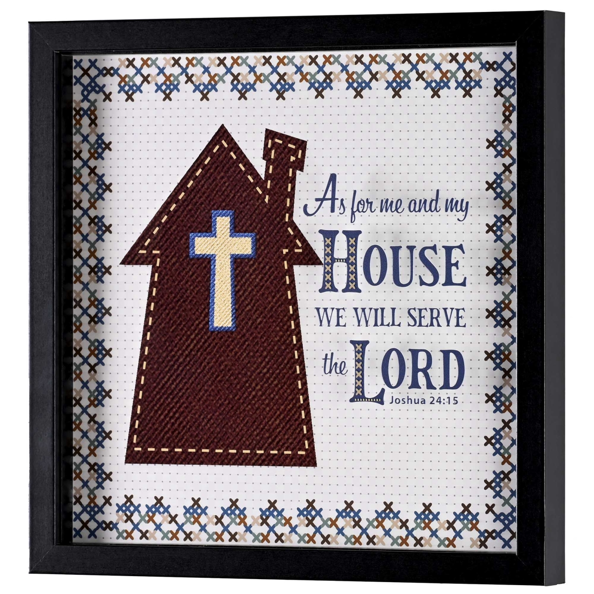 FRMWDBL-1212-1 Framed Wall Art As For Me And My House